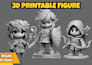 create cute 3d printable figure with stl file and blender